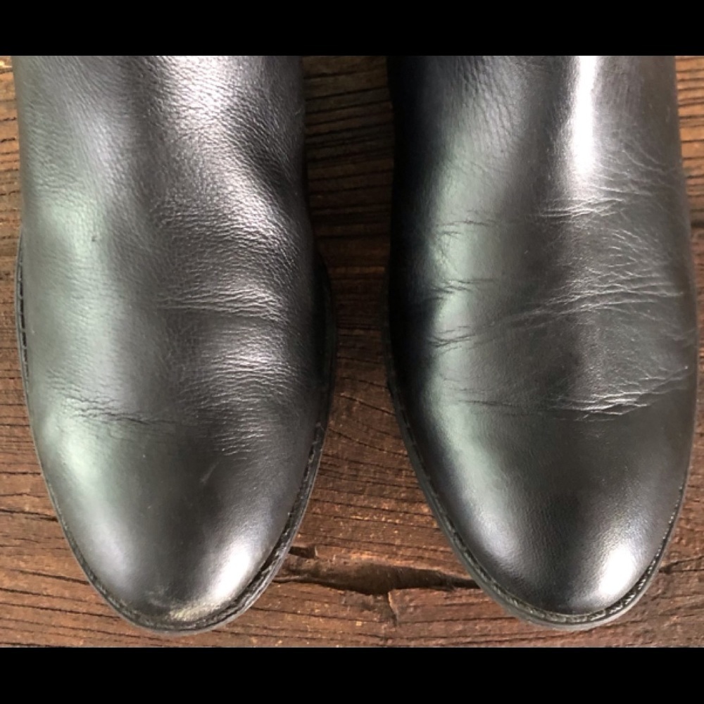 Sam Edelman Penny Black Leather Tall Riding Boots - Picture 17 of 17